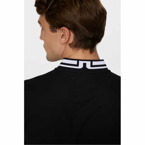 J Lindeberg Golf Tyson Polo Sn53 Black Дрехи за голф