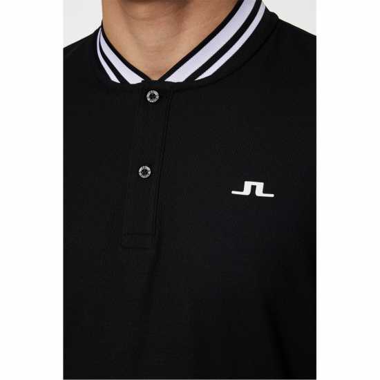 J Lindeberg Golf Tyson Polo Sn53 Black Дрехи за голф
