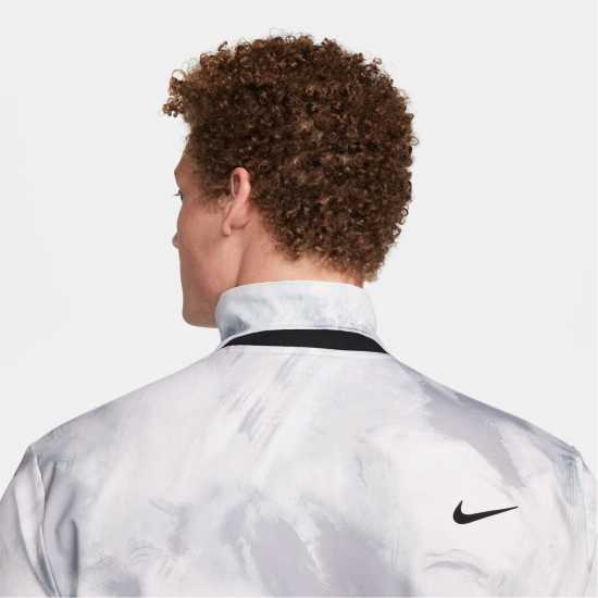Tour Men's Dri-fit Golf Polo White/Black Мъжко облекло за едри хора