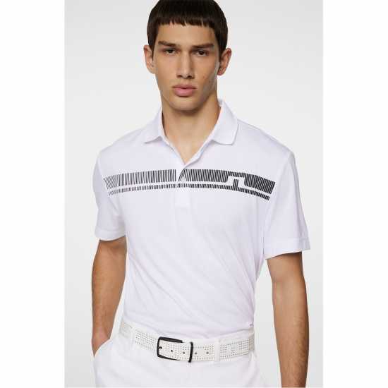 J Lindeberg Golf Klas Polo Sn53 White Дрехи за голф