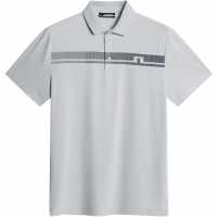 J Lindeberg Golf Klas Polo Sn53 Lt Grey Melange Дрехи за голф
