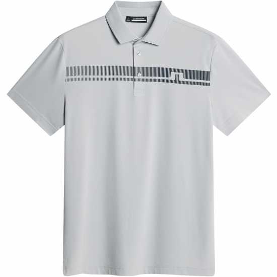 J Lindeberg Golf Klas Polo Sn53 Lt Grey Melange Дрехи за голф