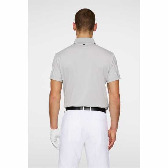 J Lindeberg Golf Klas Polo Sn53 Lt Grey Melange Дрехи за голф