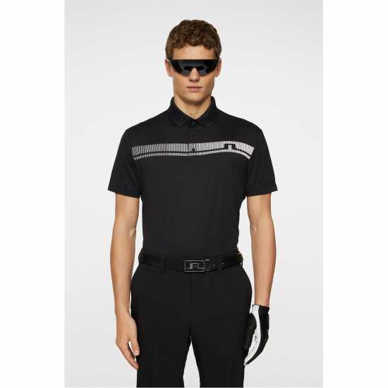 Дрехи за голф J Lindeberg Golf Klas Polo Sn53 Black J Lindeberg Golf Klas Polo Sn53 Black Дрехи за голф