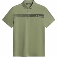 J Lindeberg Golf Klas Polo Sn53 Oil Green Дрехи за голф