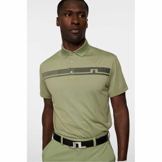 Дрехи за голф J Lindeberg Golf Klas Polo Sn53 Oil Green J Lindeberg Golf Klas Polo Sn53 Oil Green Дрехи за голф