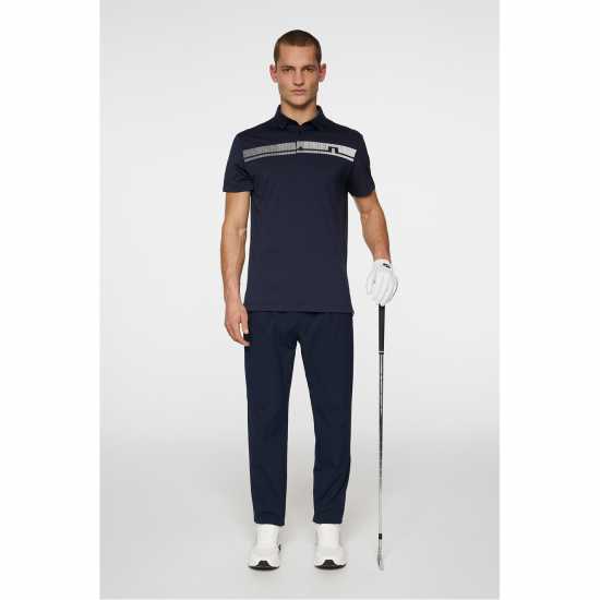 J Lindeberg Golf Klas Polo Sn53 JL Navy Дрехи за голф