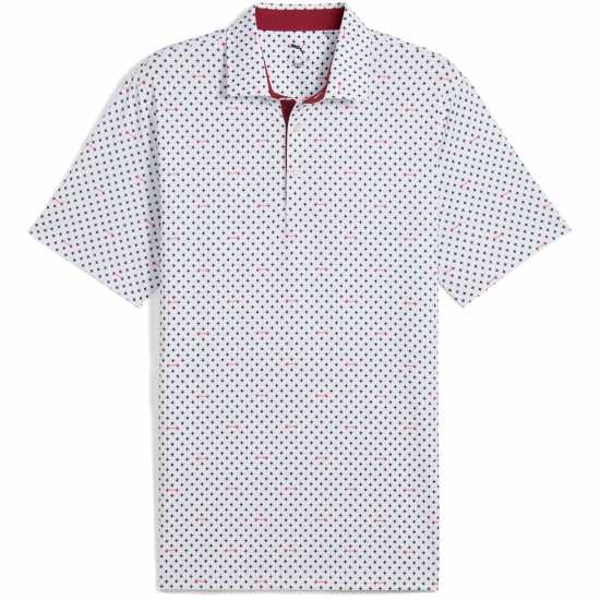 Puma Блуза С Яка Men's Burgh Polo Short Sleeve Performance Polo Shirt White/Navy 