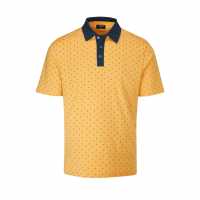 Блуза С Яка Farah Golf Polo Shirt W Apricot/Teal Мъжки тениски с яка