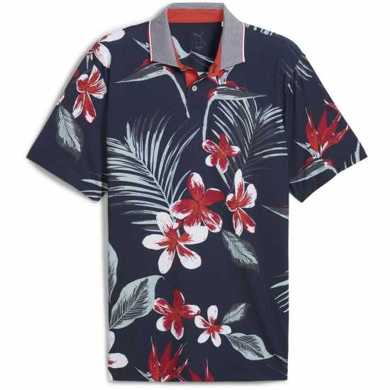 Мъжко голф облекло Puma Мъжка Блуза С Яка Mattr Luau Polo Shirt Mens Puma Мъжка Блуза С Яка Mattr Luau Polo Shirt Mens Мъжко голф облекло