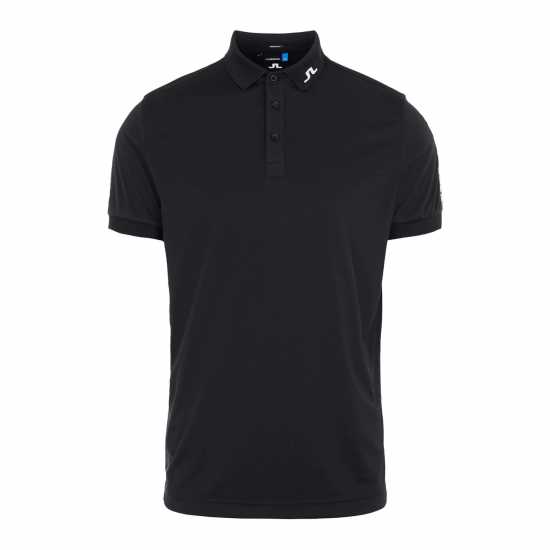 J Lindeberg Блуза С Яка Tech Polo Shirt Black Мъжко облекло за едри хора