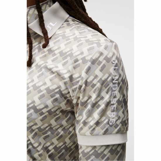 J Lindeberg Блуза С Яка Tech Polo Shirt Bridge Grey Мъжко облекло за едри хора