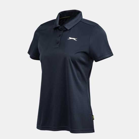 Боулинг Slazenger Блуза С Яка Plain Golf Polo Shirt Womens Морска синьо Slazenger Блуза С Яка Plain Golf Polo Shirt Womens Морска синьо Боулинг
