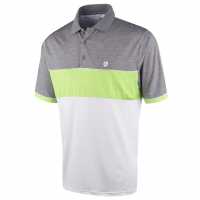 Блуза С Яка Island Green Golf Colour Block Polo Shirt  Mens White Мъжки тениски с яка