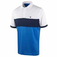 Блуза С Яка Island Green Golf Colour Block Polo Shirt  Mens Marine Мъжки тениски с яка