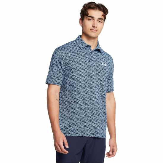 Дрехи за голф Under Armour Playoff 3 Prn Plo Sn99 Синьо Under Armour Playoff 3 Prn Plo Sn99 Синьо Дрехи за голф