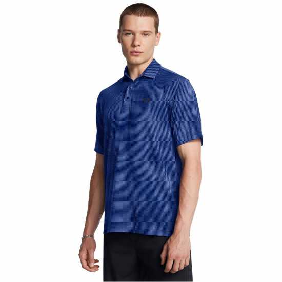 Under Armour Блуза С Яка Men's Playoff Short-Sleeve Performance Polo Shirt Синьо 