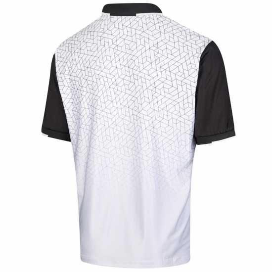 Детска Блуза С Яка Island Green Golf  Geometric Grade Polo Shirt Juniors Silver / White Детски тениски тип поло