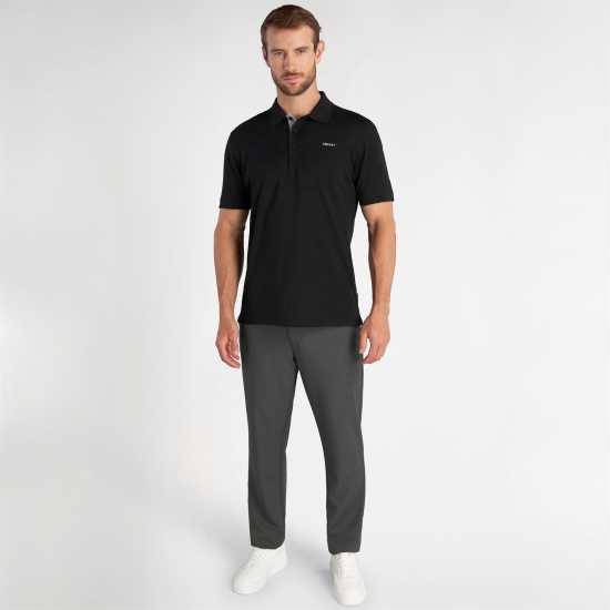 Dkny Golf Bronx Pique Polo Black Мъжко облекло за едри хора