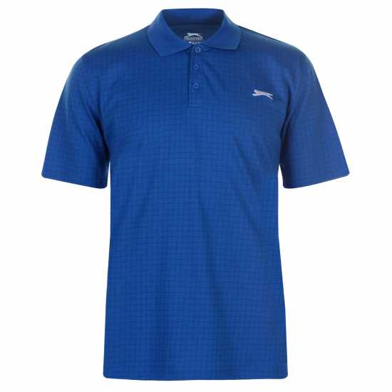 Боулинг Slazenger Check Golf Polo Mens Морска синьо Slazenger Check Golf Polo Mens Морска синьо Боулинг