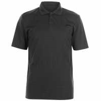 Slazenger Check Golf Polo Mens Charcoal Мъжко облекло за едри хора