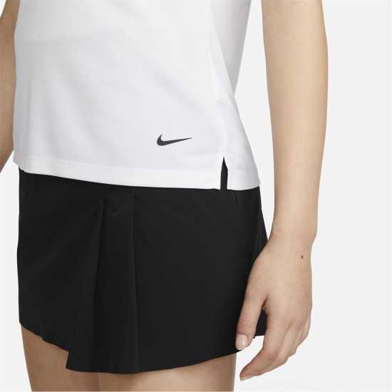 Nike Dri-FIT Victory Women's Golf Polo White/Black Дамски тениски с яка