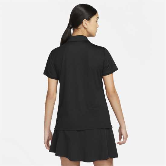 Nike Dri-FIT Victory Women's Golf Polo Черно/Бяло Дрехи за голф