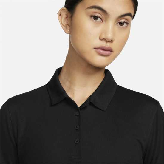 Nike Dri-FIT Victory Women's Golf Polo Черно/Бяло Дрехи за голф