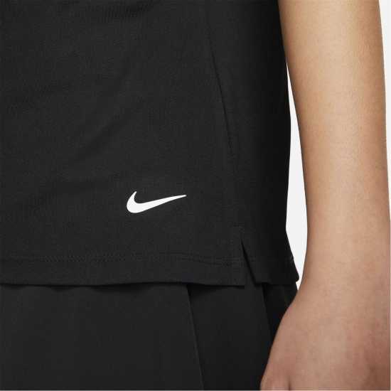 Nike Dri-FIT Victory Women's Golf Polo Черно/Бяло Дрехи за голф