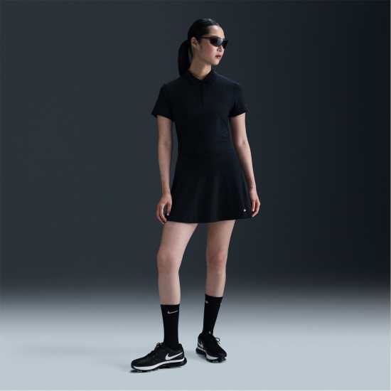Nike Dri-FIT Victory Women's Golf Polo Черно/Бяло Дрехи за голф