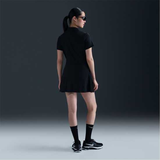 Nike Dri-FIT Victory Women's Golf Polo Черно/Бяло Дрехи за голф