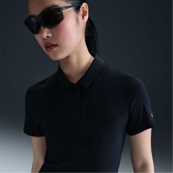 Nike Dri-FIT Victory Women's Golf Polo Черно/Бяло Дрехи за голф