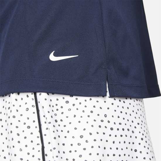 Nike Dri-FIT Victory Women's Golf Polo Синьо/бяло Дрехи за голф