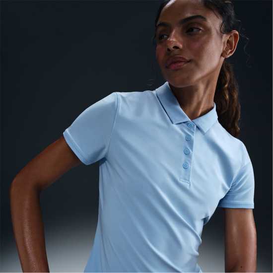 Nike Dri-FIT Victory Women's Golf Polo Синьо/бяло Дрехи за голф
