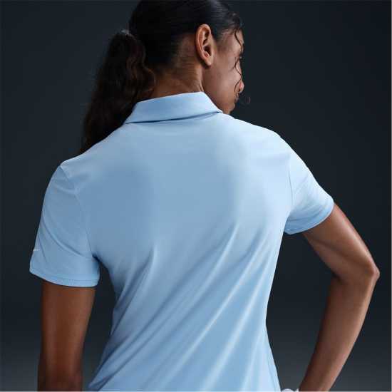 Nike Dri-FIT Victory Women's Golf Polo Синьо/бяло Дрехи за голф