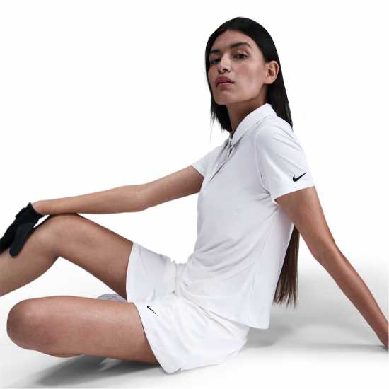 Nike Dri-FIT Victory Women's Golf Polo White/Black Дрехи за голф