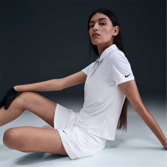 Nike Dri-FIT Victory Women's Golf Polo White/Black Дрехи за голф