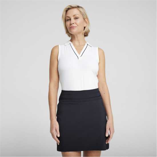 Puma Блуза С Яка W Cloudspun Piped Sl Polo Shirt Womens White Glow 