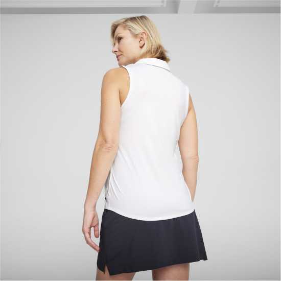 Puma Блуза С Яка W Cloudspun Piped Sl Polo Shirt Womens White Glow 