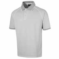 Мъжка Блуза С Яка Island Green Golf Raglan Polo Shirt Mens Silver Grey Мъжки тениски с яка