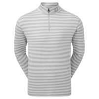 Footjoy Peached Jersey Tonal Striped Top Mens Сиво Мъжки долни дрехи