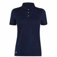 Блуза С Яка Adidas Short Sleeve Golf Polo Shirt Womens Navy Дамски тениски с яка