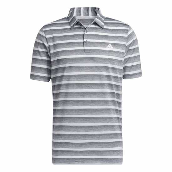 Дрехи за голф Adidas Мъжка Блуза С Яка Two-Color Striped Golf Polo Shirt Mens Сиво Три Adidas Мъжка Блуза С Яка Two-Color Striped Golf Polo Shirt Mens Сиво Три Дрехи за голф