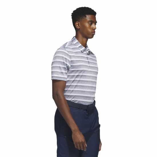 Дрехи за голф Adidas Мъжка Блуза С Яка Two-Color Striped Golf Polo Shirt Mens Сиво Три Adidas Мъжка Блуза С Яка Two-Color Striped Golf Polo Shirt Mens Сиво Три Дрехи за голф