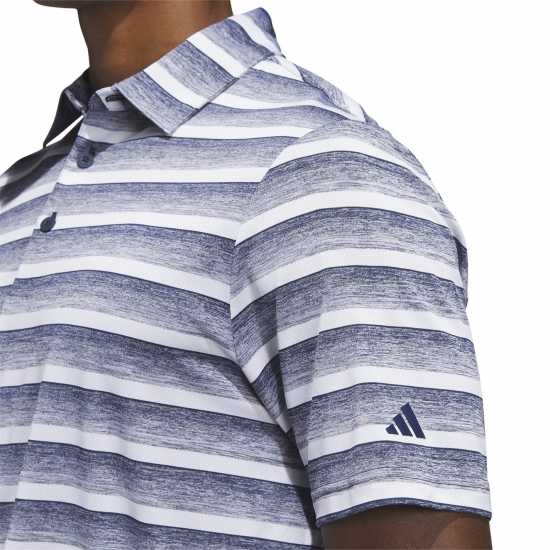 Adidas Мъжка Блуза С Яка Two-Color Striped Golf Polo Shirt Mens  Дрехи за голф
