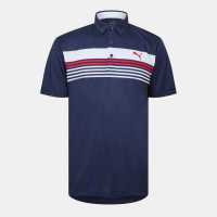 Puma Мъжка Блуза С Яка West Polo Shirt Mens Морско синьо/бяло Дрехи за голф