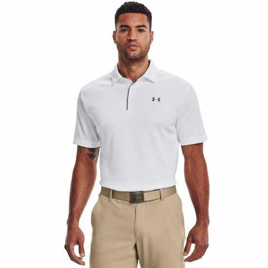 Under Armour Tech Polo Mens Бяло Боулинг