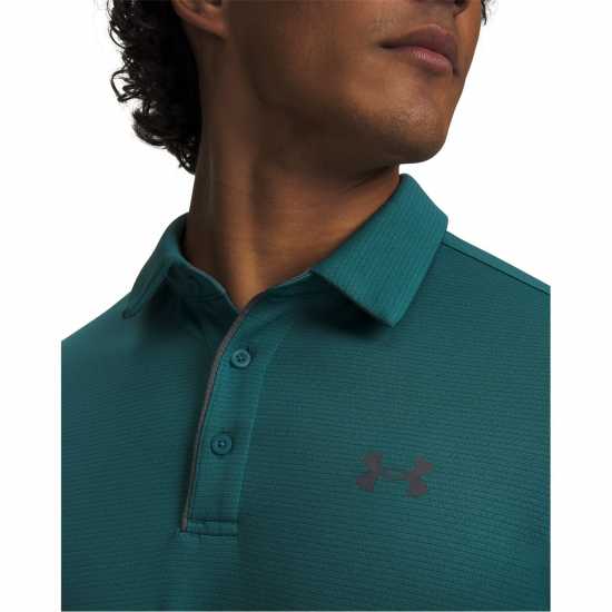 Under Armour Tech Polo Mens Green/Gray Дрехи за голф