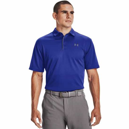 Мъжка Блуза С Яка Under Armour Tech Polo Shirt Mens Blue Atlantis Боулинг