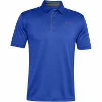 Мъжка Блуза С Яка Under Armour Tech Polo Shirt Mens Blue Боулинг